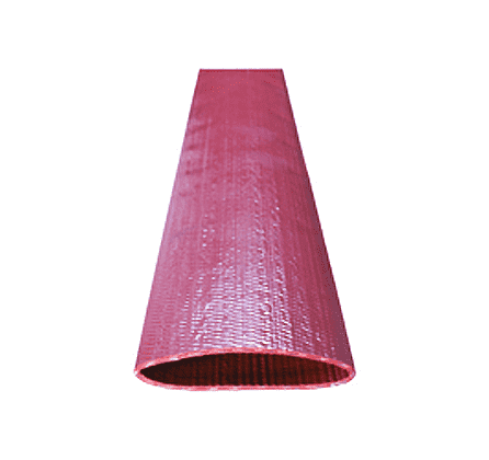 IS600X300 by Kuriyama | Layflat Ironsides Heavy Duty Water Discharge Hose | Brick Red | Size: 6" | 6.16" ID | 115 PSI | PVC | 300ft Length