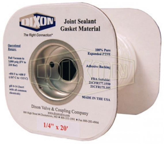 LCJS8-15 by Dixon Valve | PTFE Joint Sealant Gasket Material | 1/2" | 15ft Length