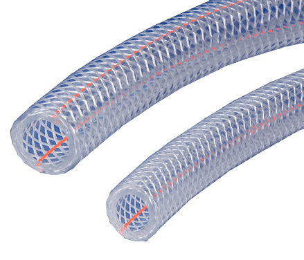 K3150-06X300 Kuri-Tec by Kuriyama | Clearbraid K3150 Series | RF Standard Wall Food & Beverage Clear Hose | 3/8" ID | .594" OD | PVC | 300ft Length