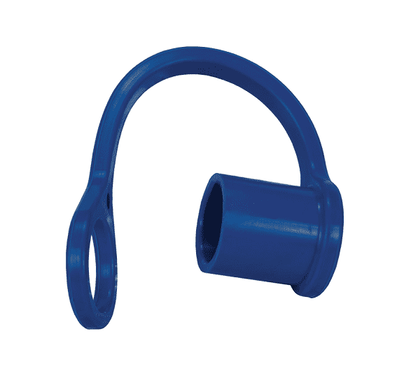 K4-B-DC by Dixon Valve | Hydraulic Quick Disconnect Coupling | K-Series | ISO-A Interchange Color-Coded Dust Cap | Fits 1/2" Body Size | Blue | Nitrile