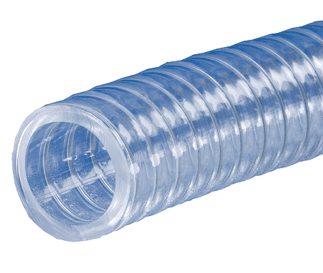 K7160-10X100 Kuri-Tec by Kuriyama | Polyspring K7160 Series | Standard Wall PVC | 100ft Length Food & Beverage Vacuum/Transfer Hose | 5/8" ID | .891" OD | PVC | 100ft Length