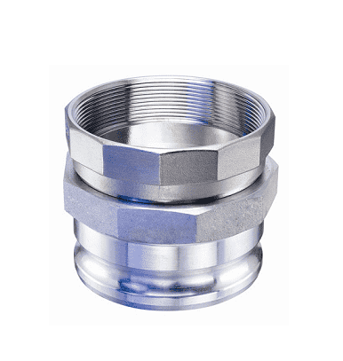 KAS-E601 by Kuriyama | Quick-Acting Swivel Coupling | Type A | 6" Aluminum Male Adapter x 6" 304 Stainless Steel Female NPT Swivel