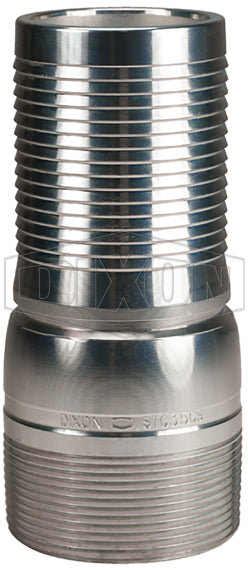 STC60CS by Dixon Valve | King Crimp® | Combination Nipple | 6" Male NPT | Schedule 80 Plated Carbon Steel