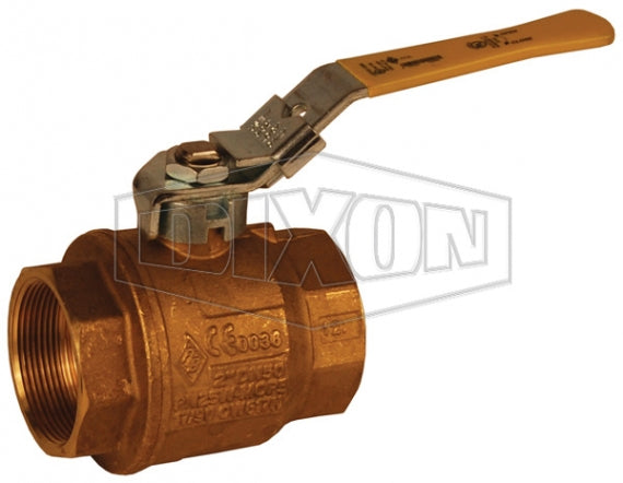 FBVL100 by Dixon Valve | Imported Ball Valve with Locking Handle | Full Port | 1" Female NPT x 1" Female NPT | Forged Brass