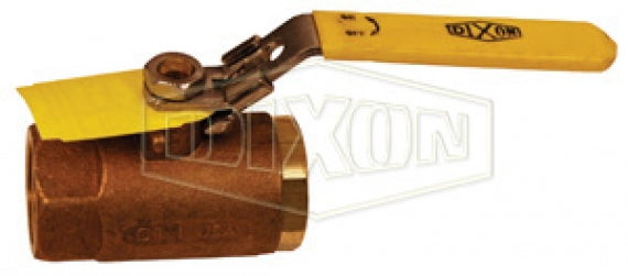 BBLV200 by Dixon Valve | Locking Handle Ball Valve | Standard Port | 2" Female NPT x 2" Female NPT | Bronze