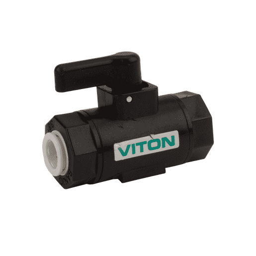 LVPL038V by Banjo | Micro Valve | 3/8" Female Push Lock Micro Valve | 150 PSI | Pack of 10