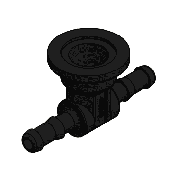 M100050HBT by Banjo | Manifold Flange Connections | 1" Hose Barb x 1/2" Hose Barb x 1in Manifold Flange | Pack of 10