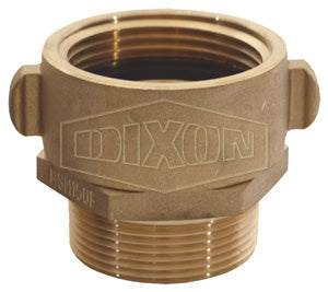 RSM250F Dixon Cast Brass Female Swivel x Male Adapter - Rocker Lug - 2-1/2" Female NST(NH) x 2-1/2" Male NPT