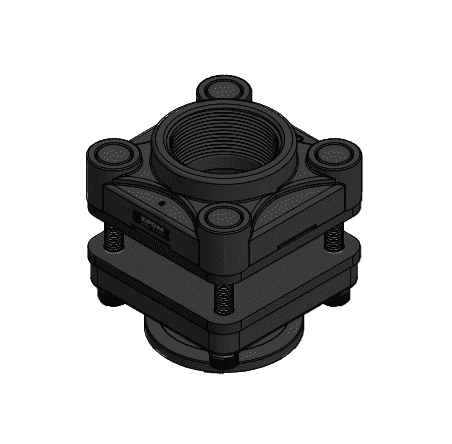 MBF223 by Banjo | Manifold Flange Connections | 2" Full Port Bolt Tank Flange 3" Bolts | Stainless Steel Bolts | Gasket: EPDM