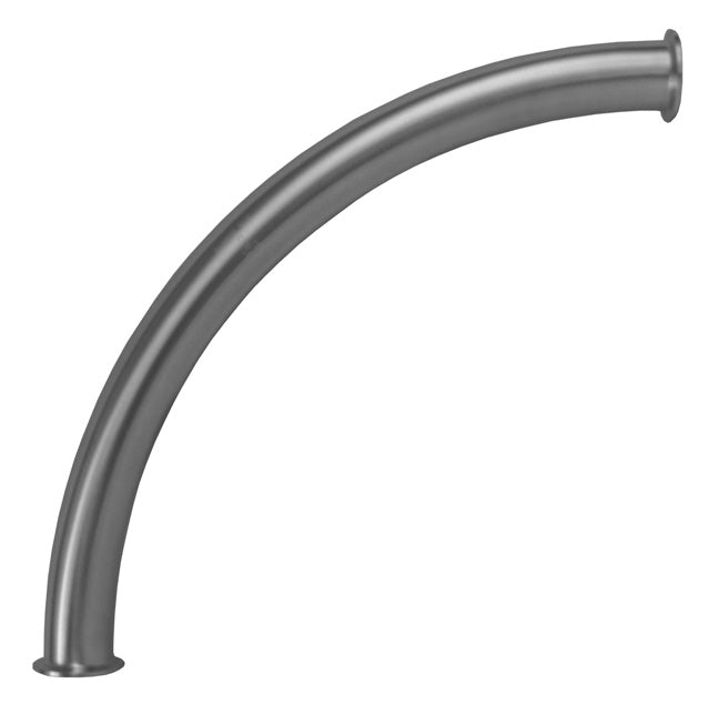 B2SXLMP18-R200 Dixon Valve Sanitary Polished 90° Sweep Clamp Elbow with 18" Long Radius - 2" - 316L Stainless Steel