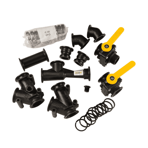 MIS220AAK by Banjo | Manifold Flange Connections for Full Port Inductor Assembly Kit | Part A | 2" Male Adapter x 2" Male Adapter