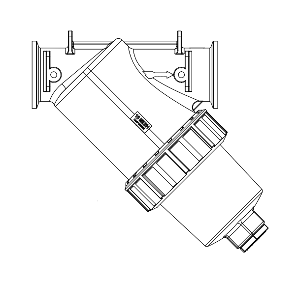 MLS222-16V by Banjo | Manifold Flange Connections | 2" Full Port Manifold Y-Line Strainer with 16 316 Stainless Steel Mesh Screen | Gasket: EPDM | 150 PSI | FKM