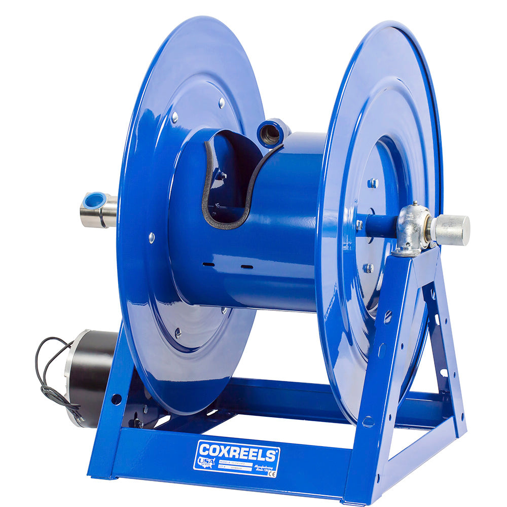 1175-6-50-AB by Coxreels | 1175 Series | 3,000 PSI Motor Driven Hose Reel | #6 Gast Air Motor | 1" Hose ID, 1" FNPT Inlet | Steel | 50ft Capacity, Hose Not Included