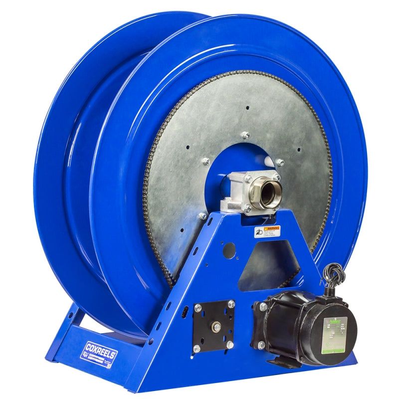 1195-932-AB by Coxreels | 1195 Series | 1,000 PSI Motor Driven Hose Reel | #6 Gast Air Motor | 2" Hose ID, 2" FNPT Inlet | Steel | 50ft Capacity, Hose Not Included
