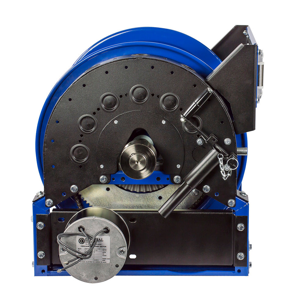 1660-2820-EF by Coxreels | 1600 Series | 4,000 PSI Motor Driven Hose Reel | 24V DC 1/3 HP Electric Motor | 1" Hose ID, 1" FNPT Inlet | Steel | 200ft Capacity, Hose Not Included