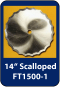 FT1500-1 by Danfoss | Scalloped Replacement Aeroquip cut off blade for FT1500 & FT1505 machine