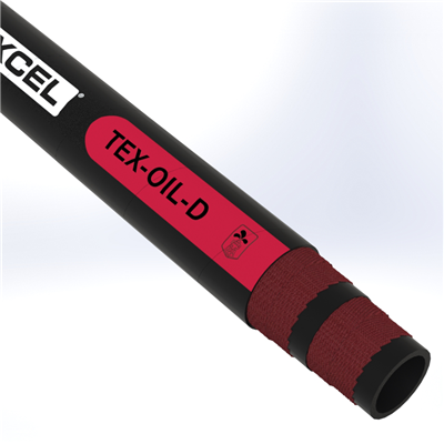 OIL-D-8.0-100 by Texcel | TEX-OIL-D Series | Oil Discharge Hose | 8" Hose ID | 200 PSI | Black