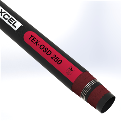 OSD-12.0-40 by Texcel | TEX-OSD 250 Series | Oil Suction & Discharge Hose | 12" Hose ID | 250 PSI | 29 in/Hg Vacuum Rated | Black