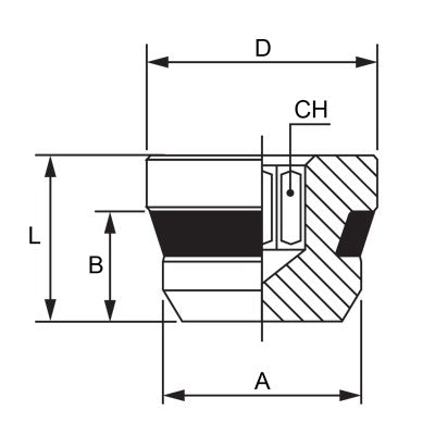 82320-02 by AIGNEP | Port Plug | 1/8" Male Swift-Fit Universal | Pack of 10
