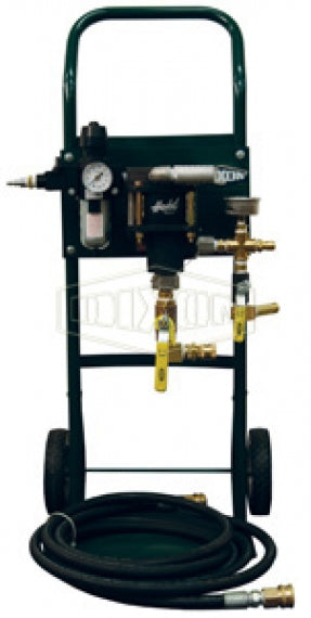 PTP by Dixon Valve | Hydrostatic Pneumatic Test Pump | Hand Cart Mount | Max 1500 PSI | 15ft Hose | 5.5 GPM Fill Rate