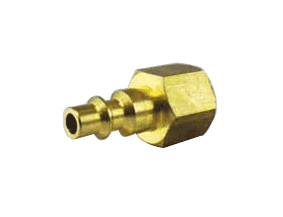 QPF04B by Jason Industrial | Air Coupler | Industrial Quick Connect | Plug x Female 1/4" NPT | Brass