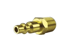 QPM04B by Jason Industrial | Air Coupler | Industrial Quick Connect | Plug x Male 1/4" NPT | Brass