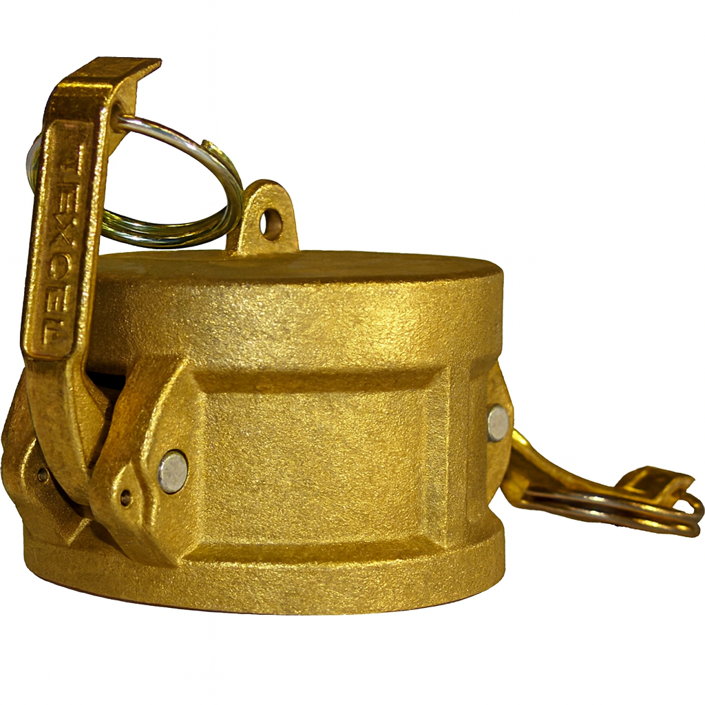 1.0-DC-BRASS by Texcel | CAM & GROOVE COUPLING LINE | 1" Dust Cap | Brass