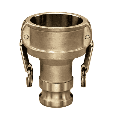 RDA-B2030 by Kuriyama | Quick-Acting Special Application Coupling | Part B | 2" Reducing Coupler x 3" Adapter | Brass