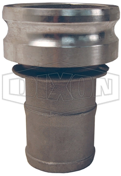1510-E-SS by Dixon Valve | Cam & Groove Reducer (Jump Size) Adapter | Type E | 1-1/2" Adapter x 1" Hose Shank | 316 Stainless Steel