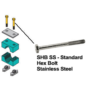 SHB4SS by ZSi-Foster | Beta Clamp | Standard Series | Group S4 | Hex Head Bolt | Stainless Steel