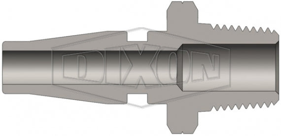 SHD2M1 by Dixon Valve | Pneumatic Quick Disconnect Coupling | SHD-Series | 1/8" Male NPT x 1/4" Twist-Lock Interchange | Plug | Steel