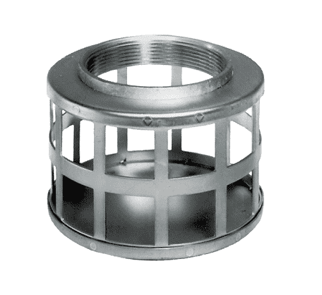 SHS400 by Kuriyama | Square Hole Strainer | 4" Female NPSM | Zinc Plated Steel