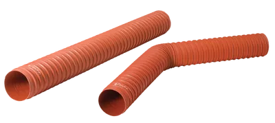 2563-350 by FlexFab | Series 2563 | 2-ply Industrial SIL-FAB2™ Nylon Rod Reinforced Duct | 3.50" ID | 3.90" OD | 12ft Length