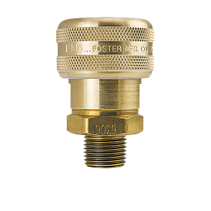 B-6BM4-B Breco by Foster | 1-Way Automatic Sockets | B Series | 3/4" Socket x 1/2" Male NPT Thread | Straight | Brass