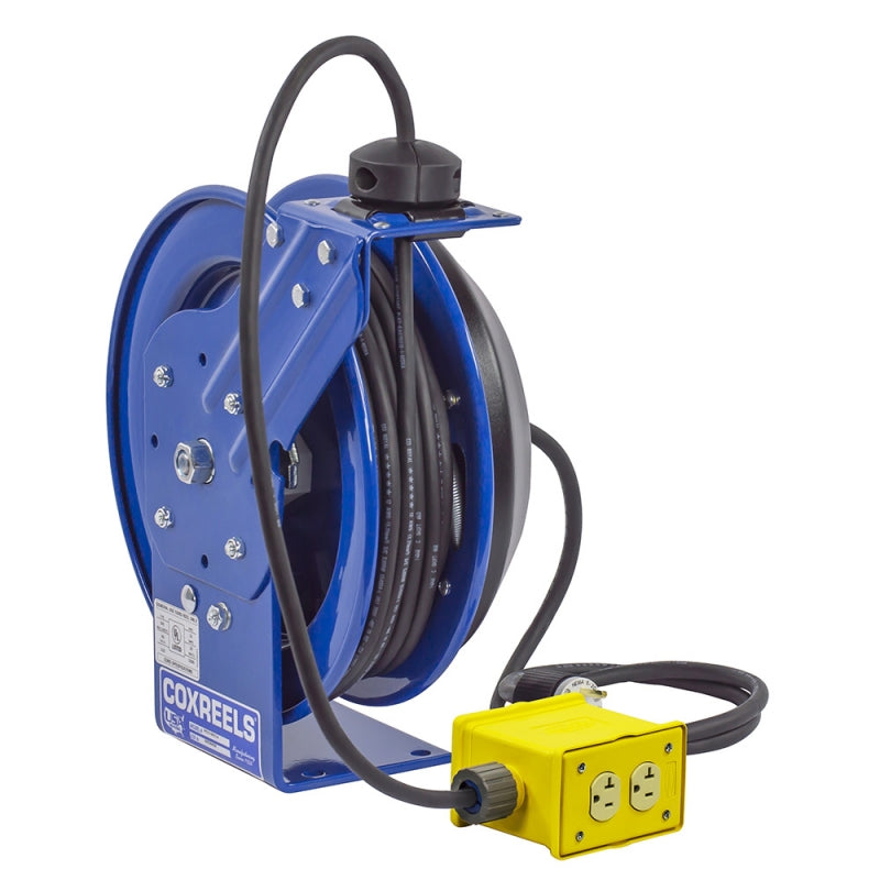 PC17-3510-X by Coxreels | PC Series | Spring Driven Power Cord Reel | 10/3 SO Cord, 30A, 115V | Steel | 50ft Cord Included