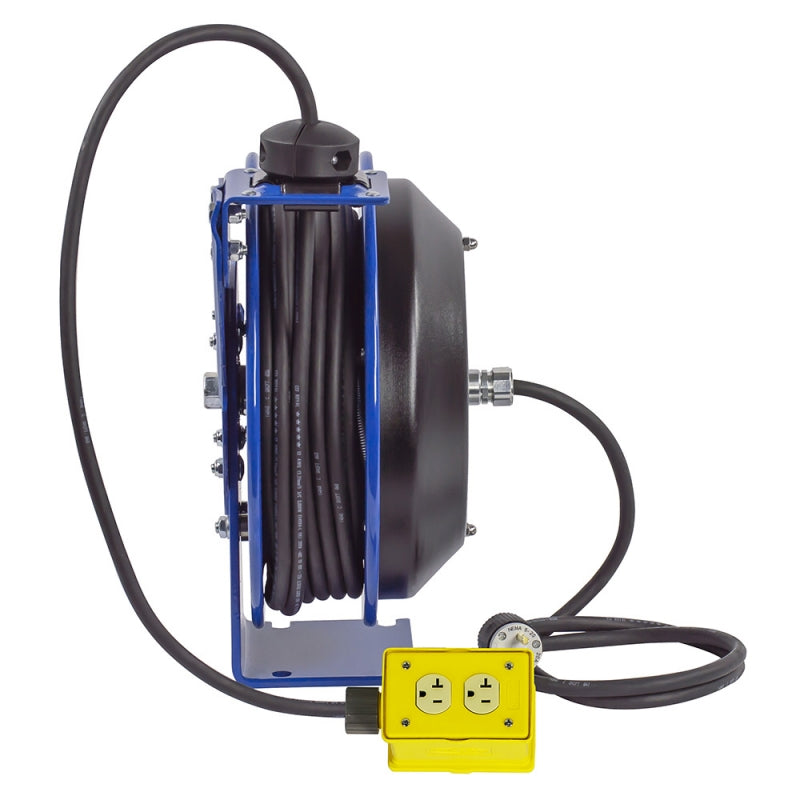 PC17-5010-X by Coxreels | PC Series | Spring Driven Power Cord Reel | 10/3 SO Cord, 30A, 115V | Steel | 50ft Cord Included