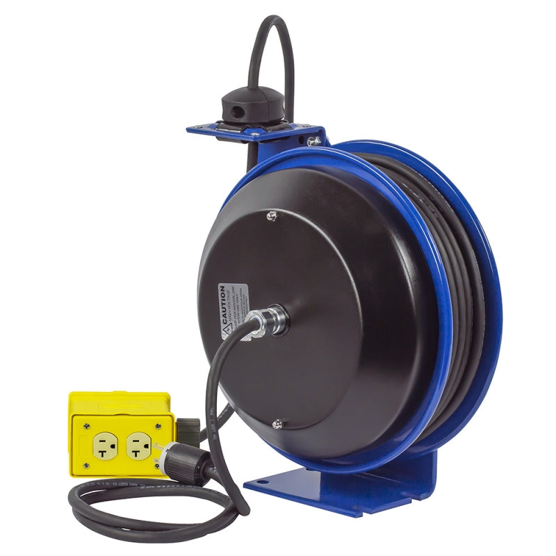 PC17-3510-X by Coxreels | PC Series | Spring Driven Power Cord Reel | 10/3 SO Cord, 30A, 115V | Steel | 50ft Cord Included