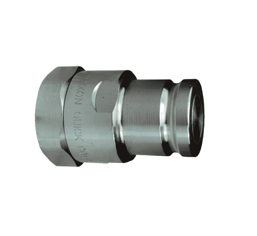 ST3F4-SS Dixon Valve 316 Stainless Steel ST-Series Quick Disconnect 3/8" Snap-Tite 71-Series Interchange Hydraulic Nipple - 1/2"-14 Female NPTF