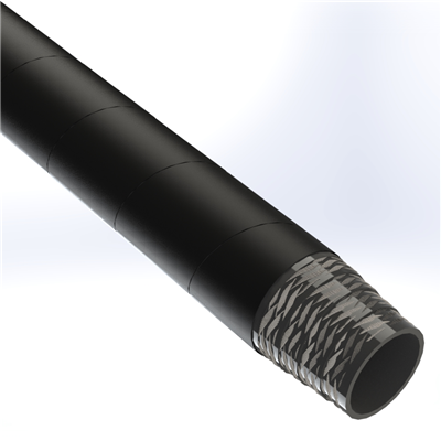 STEAM-.75-100N by Texcel | TEX-STEAM Series | Wire Braid Steam Hose | 3/4" Hose ID | 250 PSI | Black