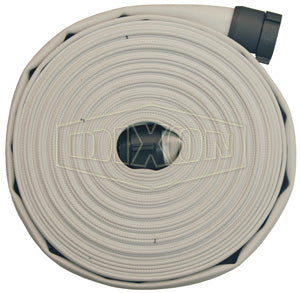M15100RAS Dixon Synthetic Single Jacket Mill Hose - Coupled - Fem. x Male NPSH Expansion Ring Couplings - Rocker Lug - 1-1/2" Hose Size - 1-11/16" Bowl - 100ft Length