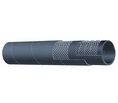 T600AA350X25 Alfagomma by Kuriyama | Hard Wall Marine Exhaust Hose | USCG/SAE J1527 B2 | Black | 3-1/2" ID | 3.94" OD | 75 PSI | 25ft Length