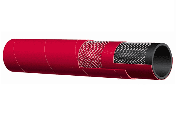 T605AH150X100 Alfagomma by Kuriyama | Red Petroleum S & D Hose | 1-1/2" ID | 1.89" OD | 150 PSI | 100ft Length