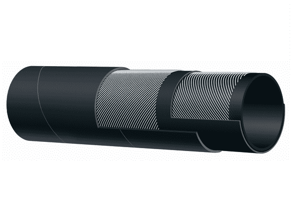 T653AA300X12.6 Alfagomma by Kuriyama | Soft Length Wall Marine Exhaust Hose | SAE J2006 R1 | Black | 3" ID | 3.54" OD | 75 PSI | 12.6ft Length