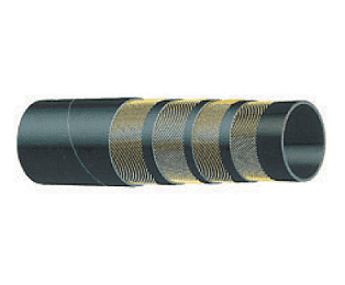 T740AA300X50 Alfagomma by Kuriyama | High Performance Concrete Pumping Hose | Black | 3" ID | 3.94" OD | 1275 PSI | 50ft Length | Reinforced Steel