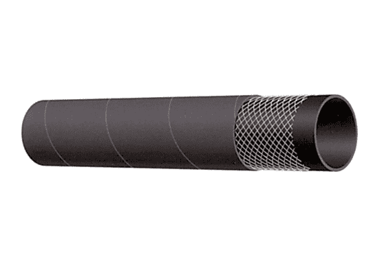 T763AA450X100 Alfagomma by Kuriyama | Heavy Weight Dry Powder Delivery Hose | Black | 4-1/2" ID | 5.24" OD | 75 PSI | 100ft Length