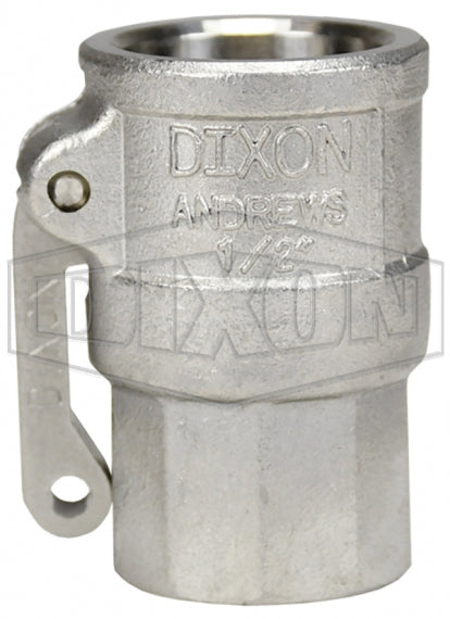 50-D-SS by Dixon Valve | Cam & Groove Coupler | Type D | 1/2" Coupler x 1/2" Female NPT | 316 Stainless Steel