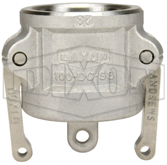 100-DC-SS by Dixon Valve | Cam & Groove Dust Cap | Type DC | 1" Coupler End | 316 Stainless Steel