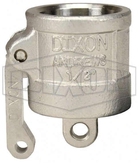 50-DC-SS by Dixon Valve | Cam & Groove Dust Cap | Type DC | 1/2" Coupler End | 316 Stainless Steel