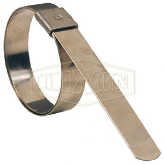 KS32 by Dixon Valve | K-Series | Universal Pre-Formed Center Punch Band Clamp | 5/8" Band Width | 8" Clamp ID | 300 Stainless Steel Band | 302 Stainless Steel Buckle | Box of 25