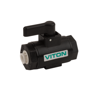 LVPL025V by Banjo | Micro Valve | 1/4" Female Push Lock Micro Valve | 300 PSI | Pack of 10